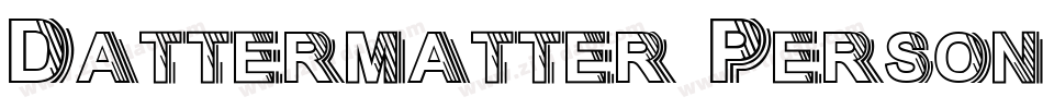 Dattermatter Persona字体转换